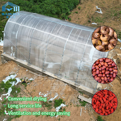Baolida Solar Dryer Polytunnel Greenhouse PC Board For Vegetables Fruit