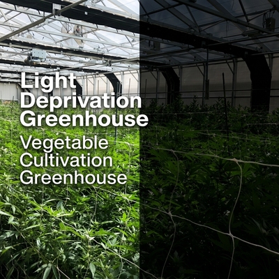 External Shading System vegetable Light Deprivation Greenhouse for Plants Cultivation